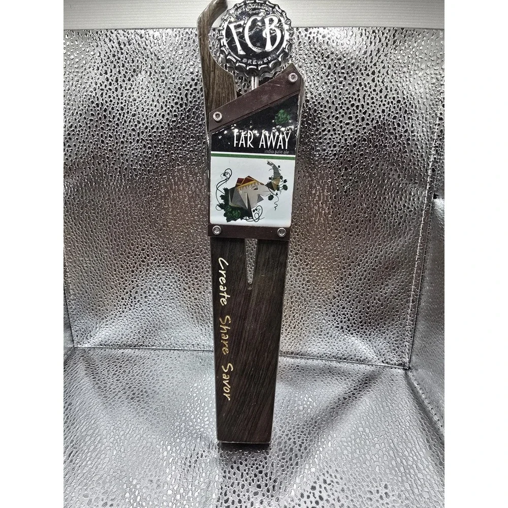 BEER Keg Tap Handle ~ FORT COLLINS Brewing Co ~ Create, Share, Savor ~ COLORADO - Picture 2 of 4